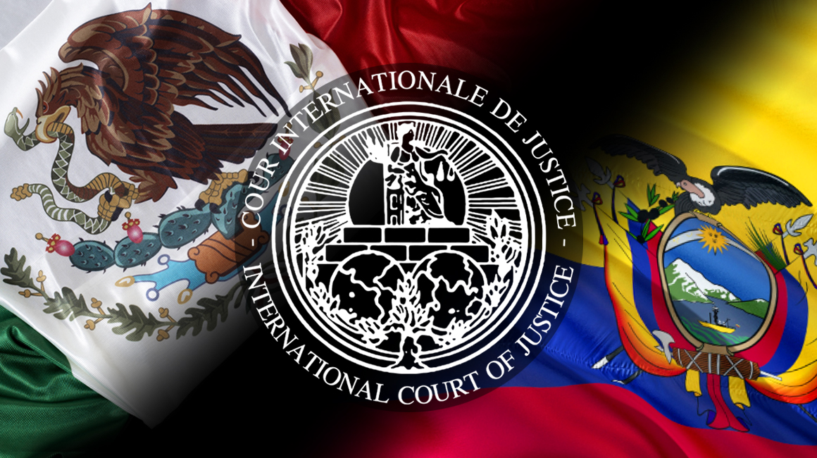 Ecuador y México se demandaron mutuamente ante la Corte Internacional de Justicia en abril de 2024.