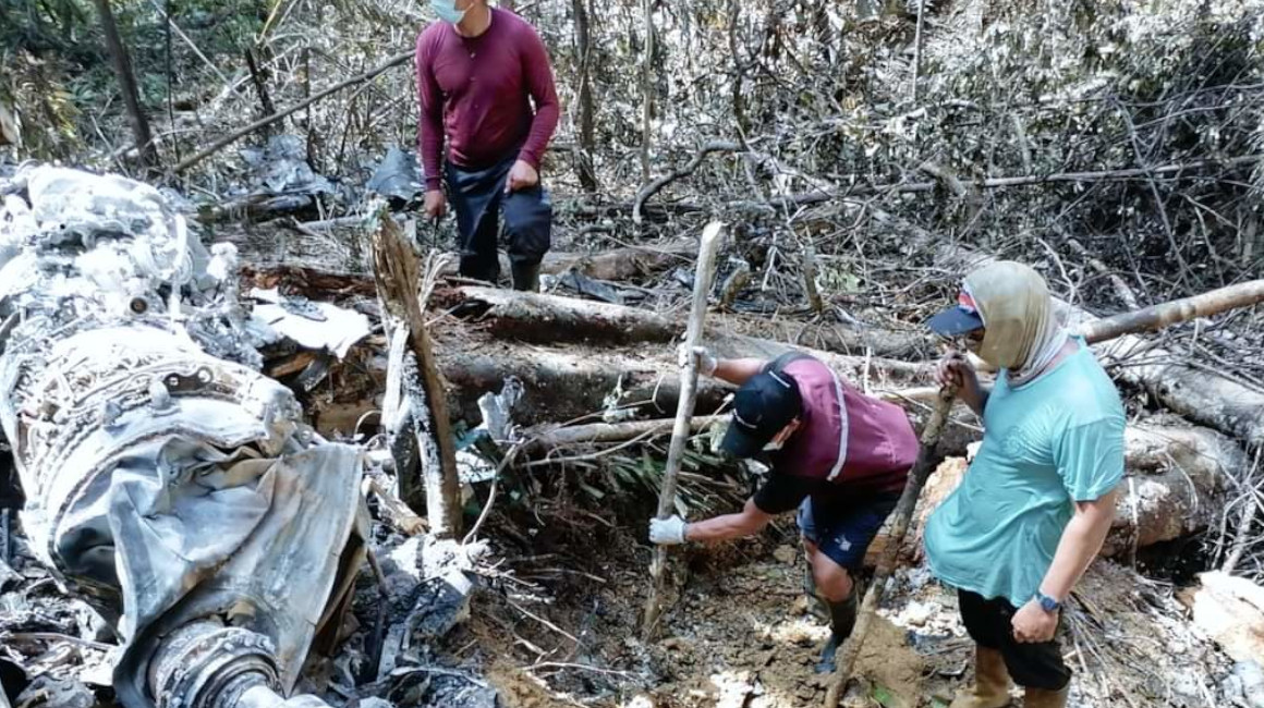Hallan los restos de ocupantes del helicóptero accidentado en Pastaza