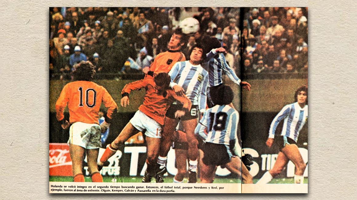 Fotografía de la final del Mundial 1978 entre Argentina y Holanda, el 25 de junio de 1978 en Buenos Aires.