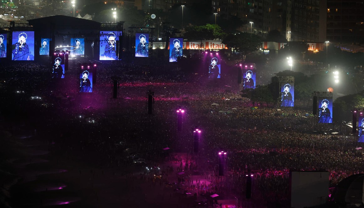 1,5 millones de personas fueron a Copacabana para ver a Madonna.