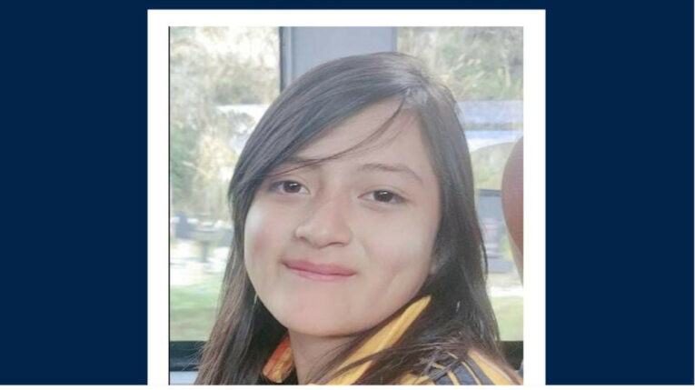 La adolescente desaparecida en Quito, Tatiana Yamilé Pachacama Quizhpi, en una foto difundida por la Fiscalía, el 7 de mayo de 2024.