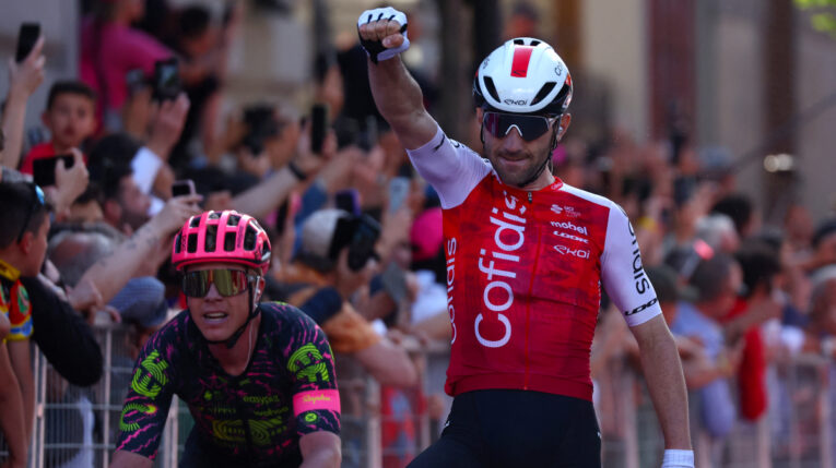 El ciclista francés Benjamin Thomas ganó la Etapa 5 del Giro de Italia, el 8 de mayo de 2024.