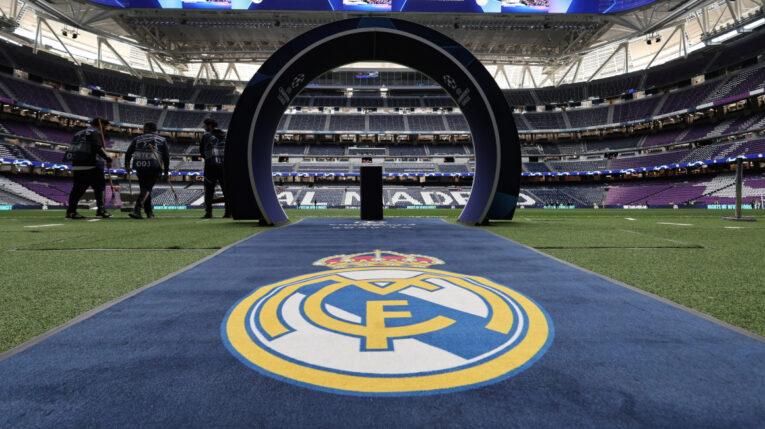 El estadio Santiago Bernabéu, previo al partido del Real Madrid ante Bayern Múnich, el 8 de mayo de 2024.