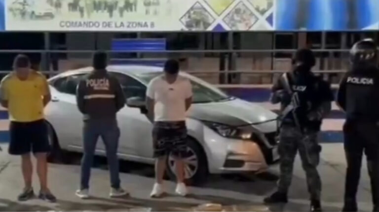 Dos presuntos delincuentes de alto peligro son capturados en Guayaquil