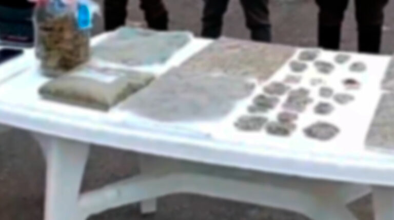 Capturan a sospechoso que vendía droga en la Universidad Central y en colegios de Quito