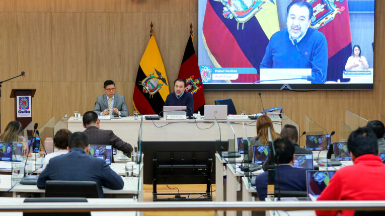 Sesión del Concejo Metropolitano de Quito, desarrollada el 15 de mayo de 2023.