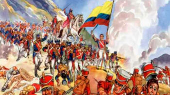 Imagen referencial de la Batalla de Pichincha del 24 de mayo de 1822.