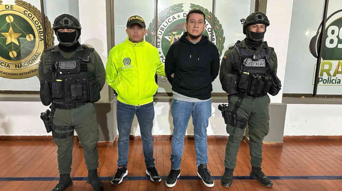 El 'Gato Farfán' detenido en Colombia, en febrero de 2023.