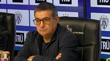 Santiago Morales, gerente general de Independiente del Valle, durante una rueda de prensa del 22 de mayo de 2024.