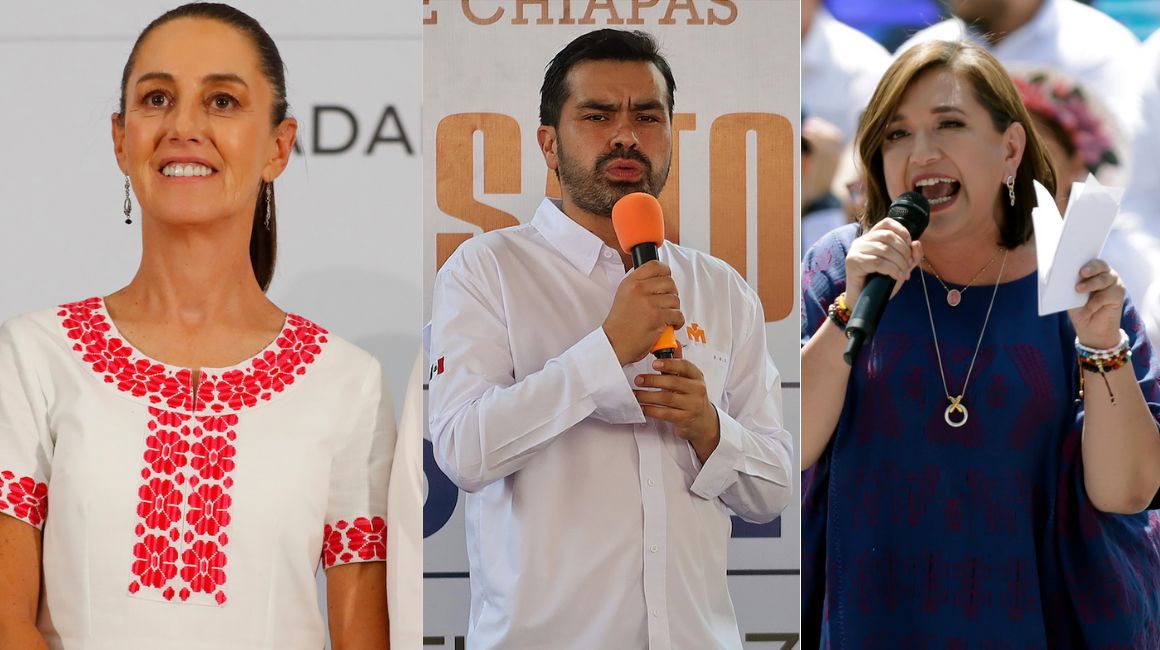 Candidatos a la presidencia de México, 29 de mayo de 2024.