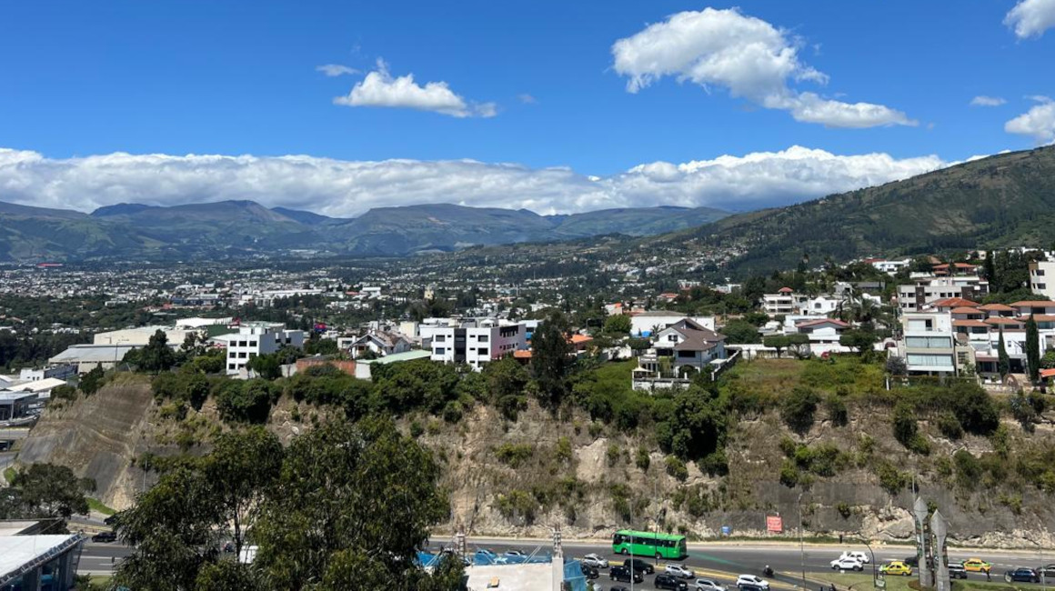 Vista del valle de Cumbayá, el 1 de enero de 2024.