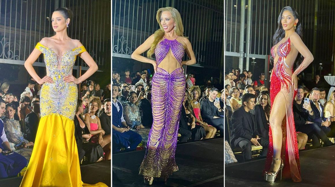 En la competencia preliminar de Miss Universo Ecuador, la noche del 4 de junio, las participantes desfilaron en traje de baño y traje de gala.