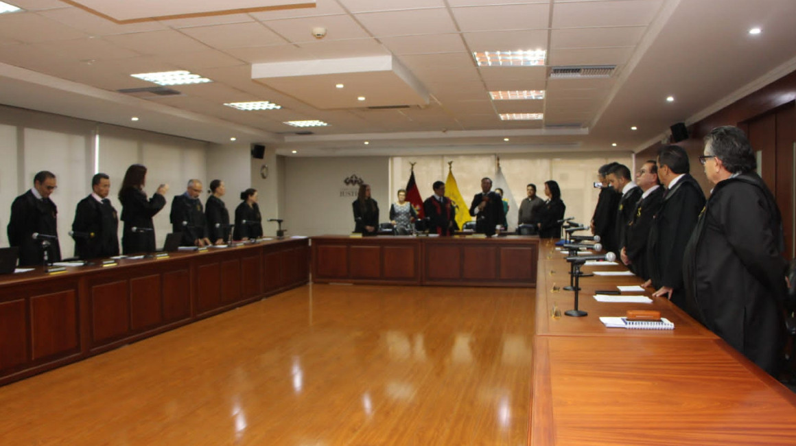 Jueces de la Corte Nacional en una reunión el 7 de febrero de 2024.