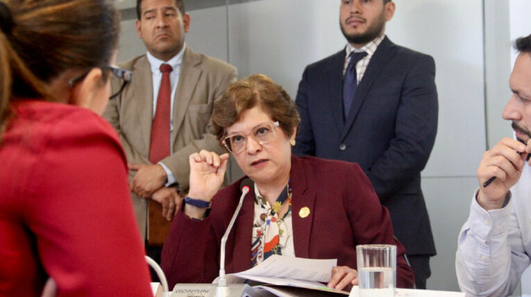 La ministra de Trabajo, Ivonne Núñez, en una comparecencia en la Asamblea el 30 de mayo de 2024.