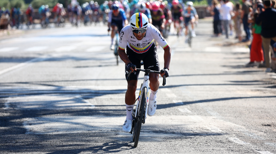 Jhonatan Narváez durante la Etapa 9 del Giro de Italia, el 12 de mayo de 2024.