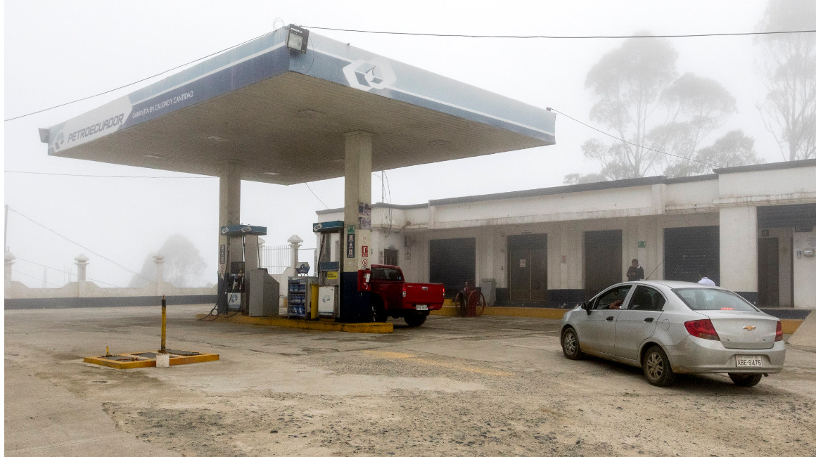 Gasolinera en Loja. Foto del 3 de febrero de 2024.