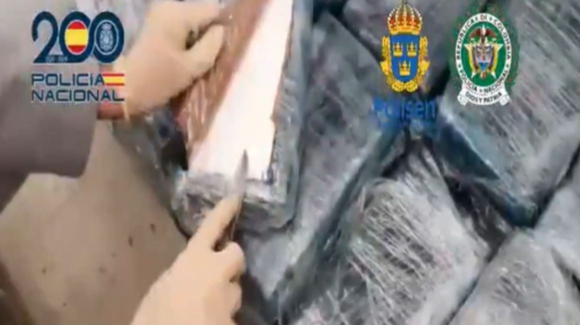 La Policía encontró 100 kilos de droga procedentes de Ecuador en junio de 2024.