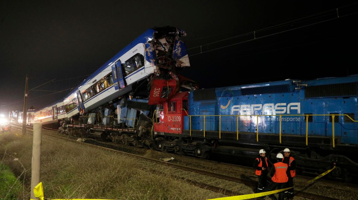 El choque de dos trenes en Chile, el 20 de junio de 2024.