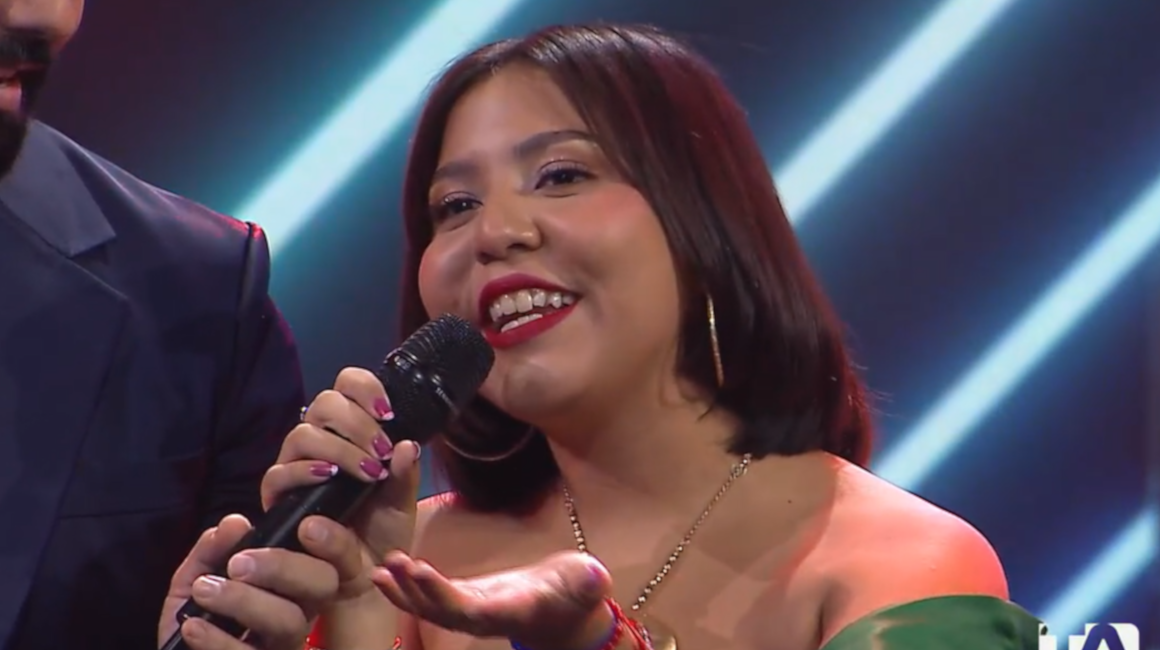 'Ángela Aguilar' fue la segunda eliminada de la gala del programa ‘Yo me llamo’ Ecuador.