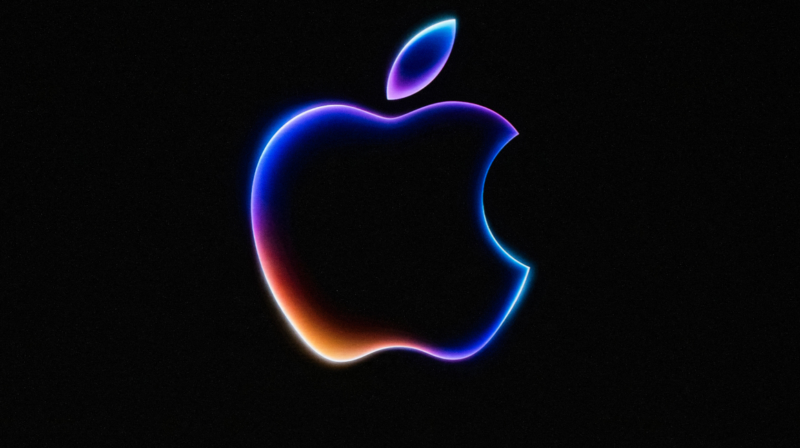 El logo de apple en la Conferencia Mundial de Desarrolladores (WDC), 10 de junio de 2024.