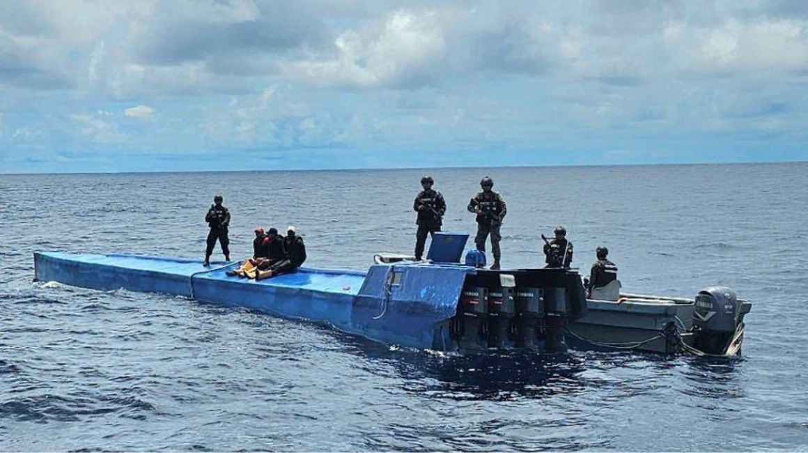 Una embarcación con cocaína fue incautada en El Salvador, en junio de 2024.