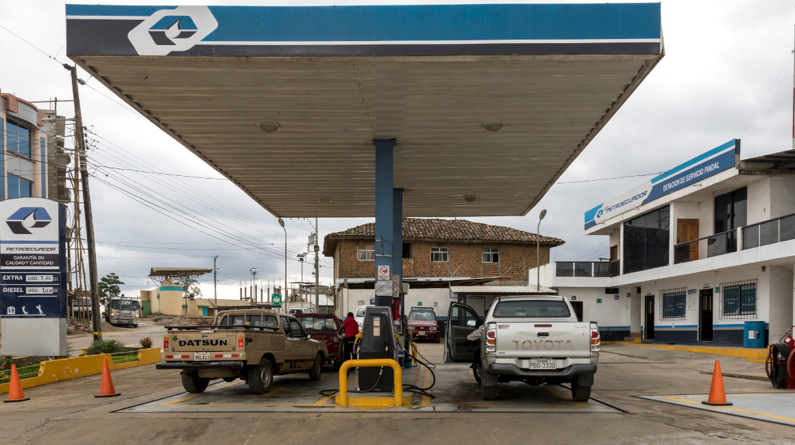 Gasolinera en Loja, foto del 21 de febrero de 2021. Archivo de Petroecuador.