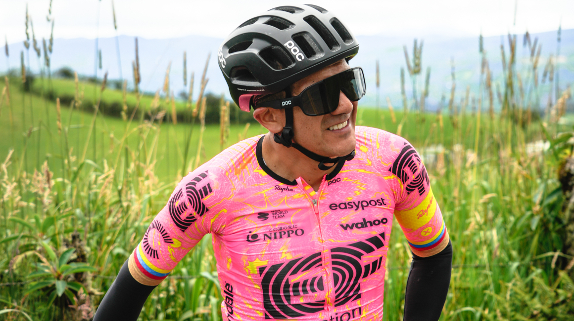 Richard Carapaz, durante un entrenamiento en Ecuador, previo al Tour de Francia.