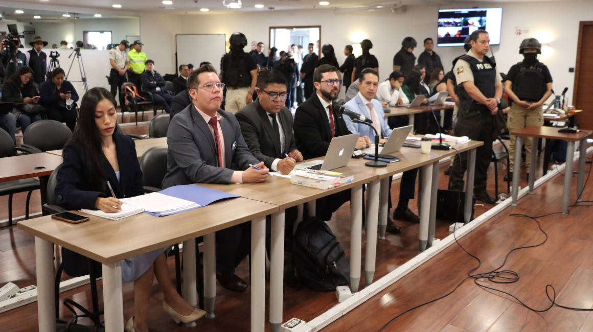 Audiencia de Juicio a procesados en el caso del asesinato de Fernando Villavicencio. Quito, 25 de junio de 2024