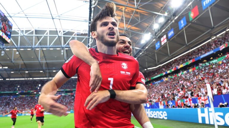 Georgia derrotó a Portugal y se metió a los octavos de final de la Eurocopa 2024
