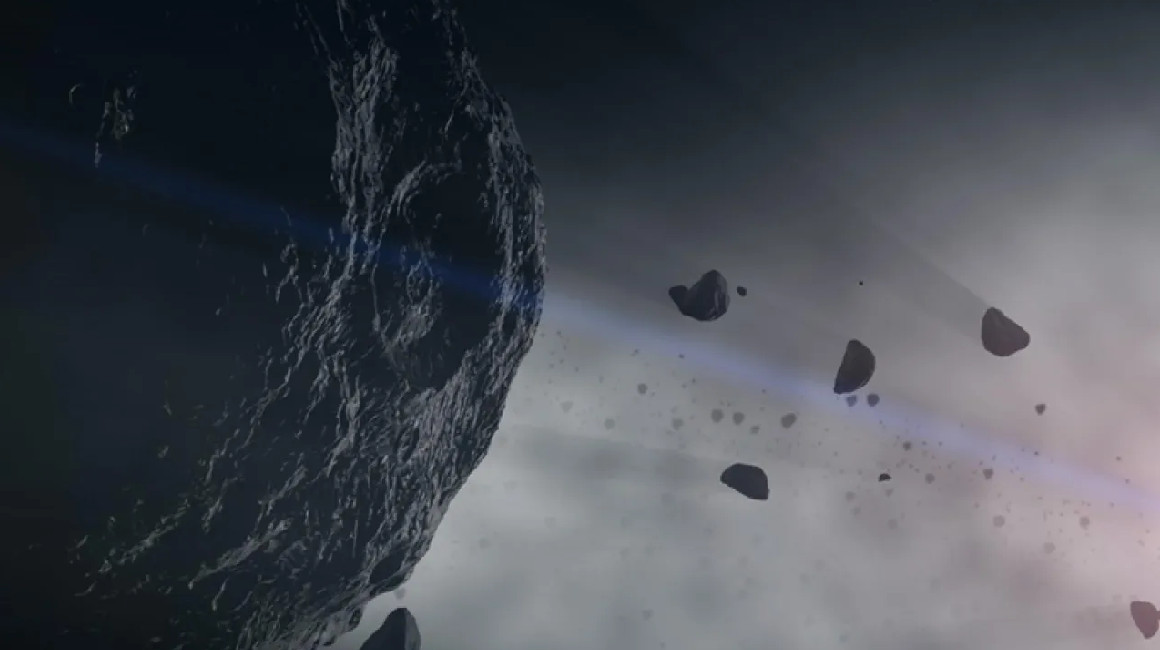 Imagen referencial de Bennu y otros asteroides que representan los componentes básicos de los planetas rocosos de nuestro sistema solar.