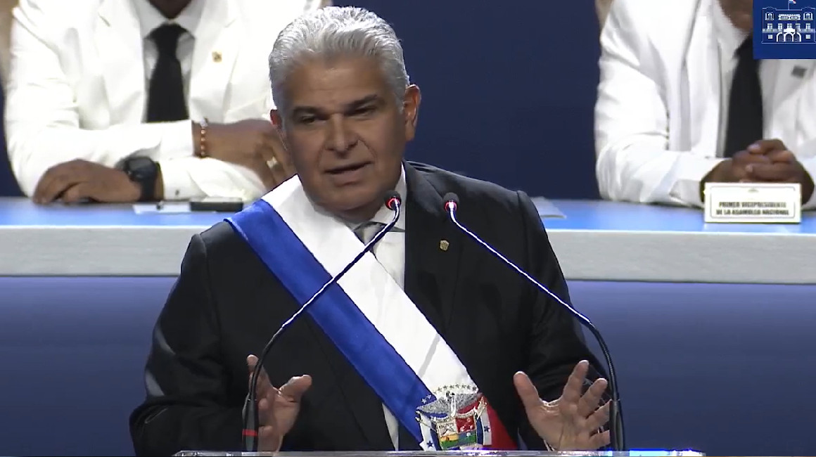 José Raúl Mulino, nuevo presidente de Panamá, en su discurso al asumir el mando el 1 de julio de 2024.