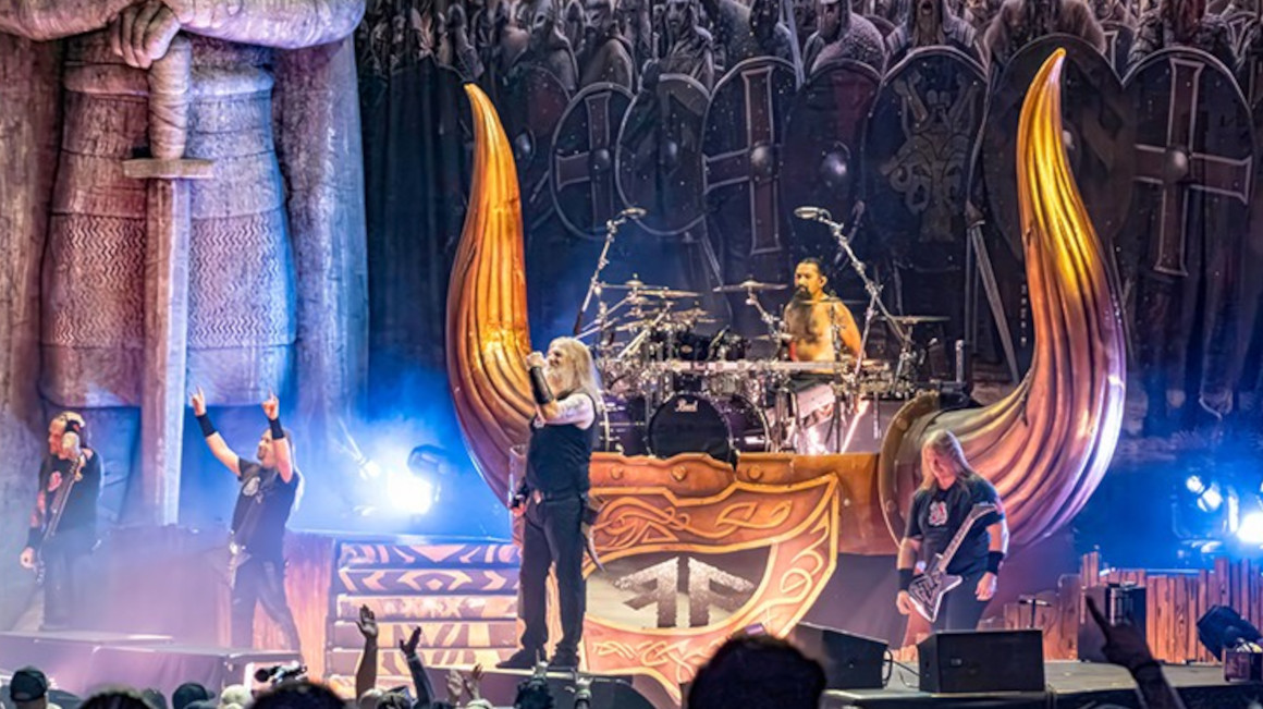 La banda de Death Metal Melódico, Amon Amarth, en un concierto en Estados Unidos, el 3 de septiembre de 2023.