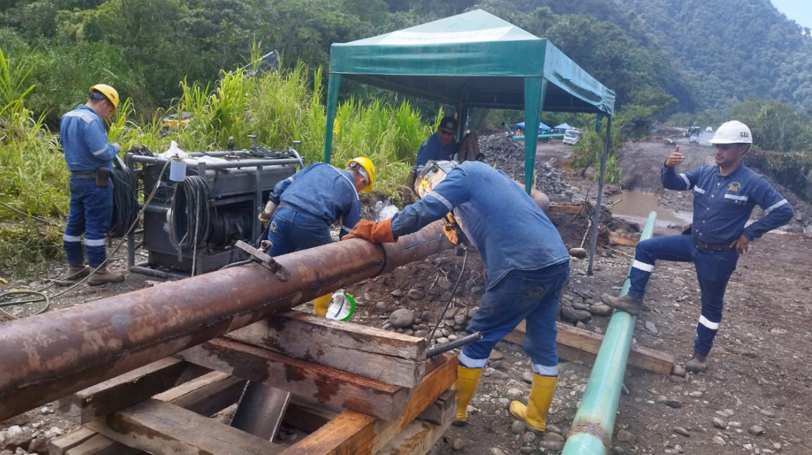 Trabajos de ampliación del poliducto Shushufindi-Quito