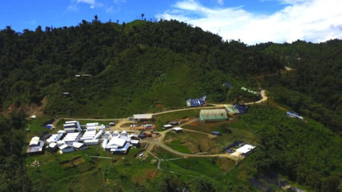 Campamento del proyecto minero Cascabel, en Imbabura, a cargo de la empresa SolGold.